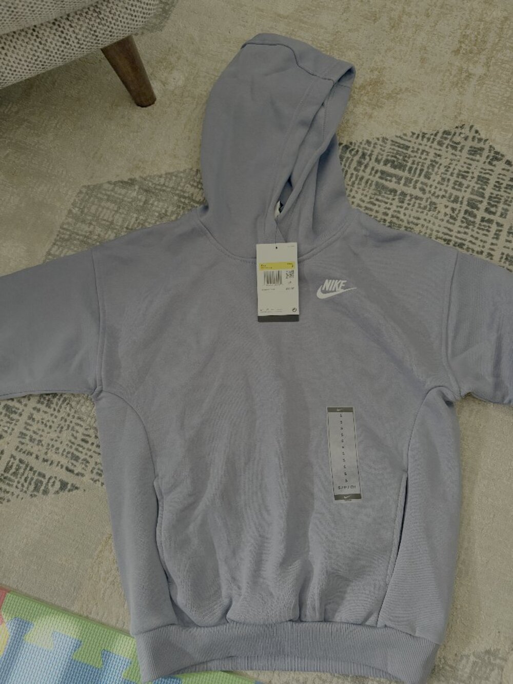Nike Kids' Oversized Pullover Hoodie (Size S, World Indigo)